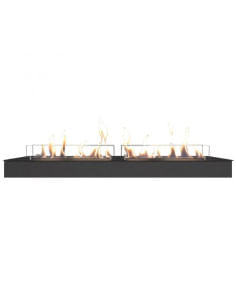 Bruciatore Bioetanolo Manuale British Fires Serie 11814L NERO CON BORDO 118X14 INCASSO - Climaway