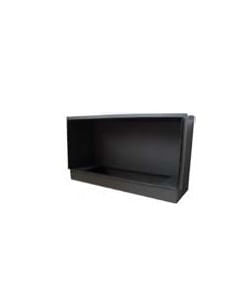 BOX XL METALLICO NERO PER CARTONGESSO CON PIASTRA PREDISPOSTA PER BRUCIATORE 8014BL-8014AL - Climaway