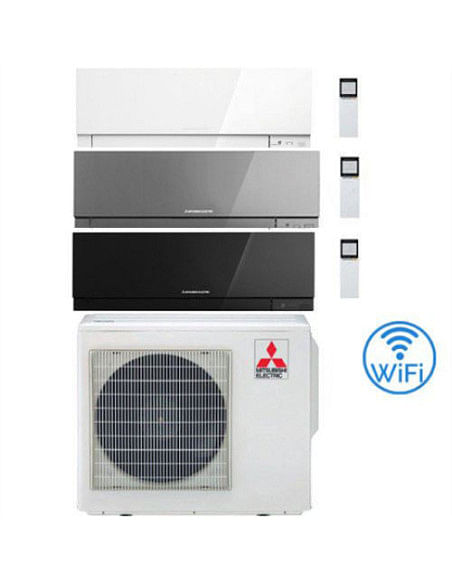 Climatizzatore Condizionatore Mitsubishi Kirigamine Zen Wifi Bianco - Nero - Silver Trial Split Inverter 7000 + 9000 + 12000 ...