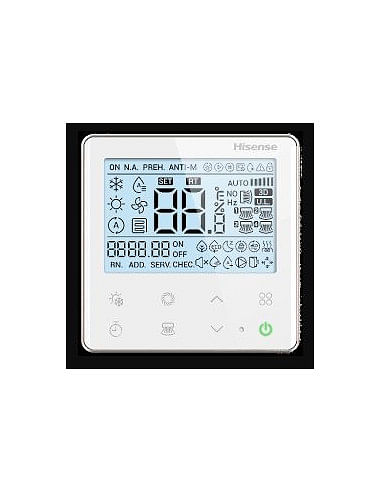 Comando a filo compatto 86x86 - Gestione fino a 6 unità interne per sistemi mini VRF - Climaway