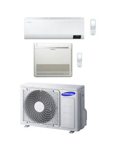 Climatizzatore Condizionatore Samsung WINDFREE AVANT + Console a pavimento R32 Wifi Dual Split Inverter 9000 + 12000 BTU con ...
