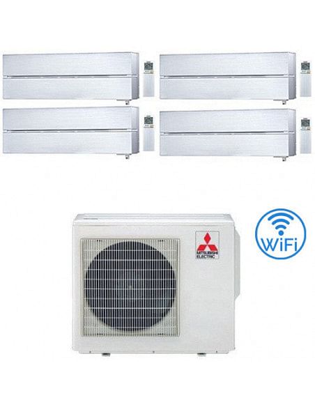 Climatizzatore Condizionatore Mitsubishi Kirigamine Style Wifi R32 Bianco Perla Quadri Split Inverter 9000 + 9000 + 9000 + 12...