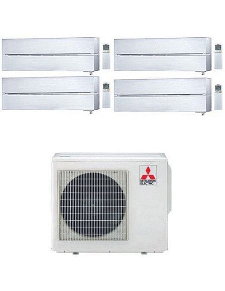Climatizzatore Condizionatore Mitsubishi Kirigamine Style Wifi R32 Bianco Perla Quadri Split Inverter 9000 + 9000 + 9000 + 12...