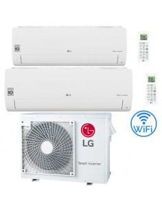 Climatizzatore Condizionatore LG Libero Smart R32 Wifi Dual Split Dual Inverter 9000 + 18000 BTU con U.E. MU4R25 NOVITÁ Class...