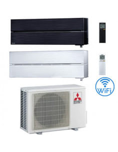 Climatizzatore Condizionatore Mitsubishi Kirigamine Style Wifi R32 Dual Split Inverter 9000 + 12000 BTU con U.E. MXZ-3F68VF C...