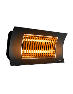 Riscaldamento decorativo da esterno Radialight OASI lampada riscaldante infrarossi 1000-2000 W colorazione nera SQBAL001 - Cl...