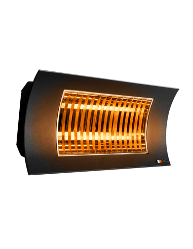 Riscaldamento decorativo da esterno Radialight OASI lampada riscaldante infrarossi 1000-2000 W colorazione nera SQBAL001 - Cl...