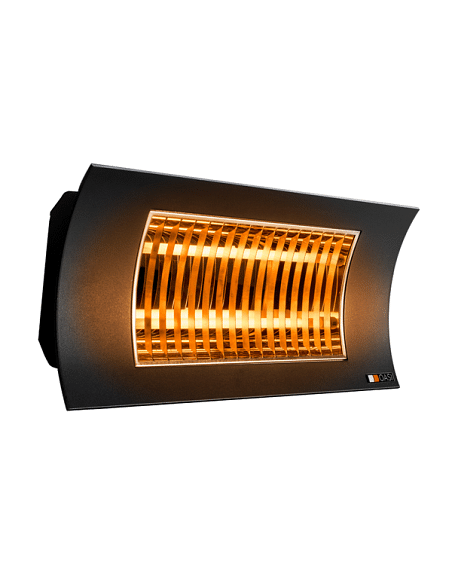Riscaldamento decorativo da esterno Radialight OASI lampada riscaldante infrarossi 1000-2000 W colorazione nera SQBAL001 - Cl...