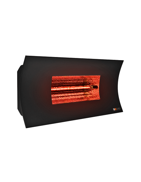 Riscaldamento decorativo da esterno Radialight OASI HT lampada riscaldante infrarossi 2000 W colorazione nera SQBAL003 per am...