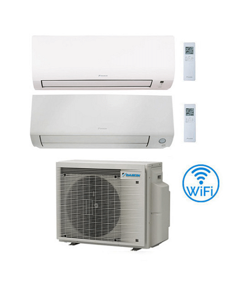 Climatizzatore GARANZIA ITALIA Daikin Comfora WIFI INCLUSO + Perfera All Seasons Wifi Dual Split Inverter 7000 + 9000 BTU con...