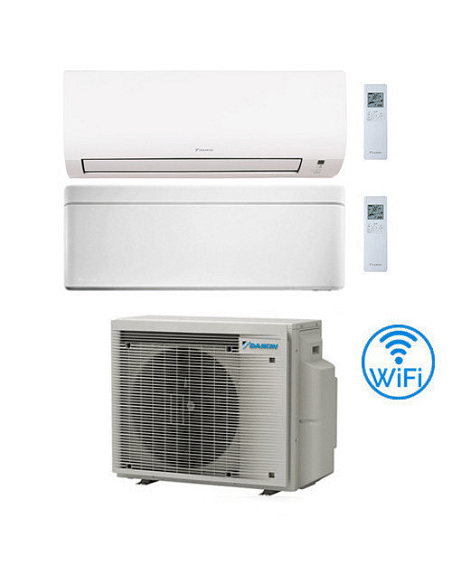 Climatizzatore GARANZIA ITALIA Daikin Comfora WIFI INCLUSO + Stylish Wifi Dual Split Inverter 7000 + 9000 BTU con U.E. 2MXM40...