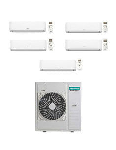 Climatizzatore Condizionatore Hisense Hi Comfort Wifi R32 Penta Split Inverter 9000 + 9000 + 9000 + 12000 + 12000 BTU con U.E... 2