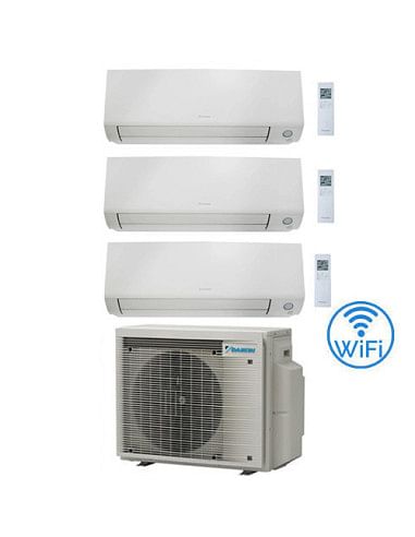 Climatizzatore GARANZIA ITALIA Daikin Perfera All Seasons Wifi Trial Split Inverter 7000 + 7000 + 12000 BTU con U.E. 3MXM68A9...