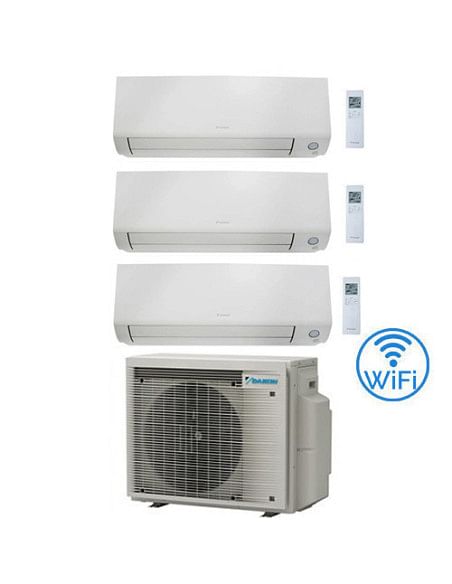 Climatizzatore GARANZIA ITALIA Daikin Perfera All Seasons Wifi Trial Split Inverter 7000 + 7000 + 12000 BTU con U.E. 3MXM68A9...