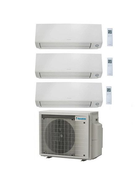 Climatizzatore GARANZIA ITALIA Daikin Perfera All Seasons Wifi Trial Split Inverter 7000 + 7000 + 12000 BTU con U.E. 3MXM68A9...