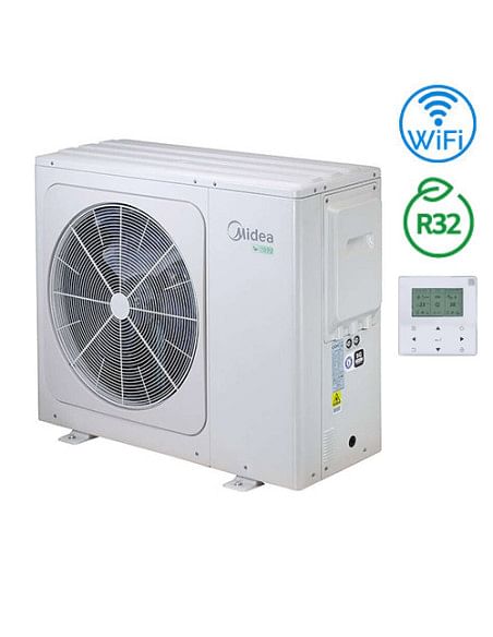 Pompa di calore monoblocco 14 KW Aria-Acqua R32 Midea Power Series Monofase - MHC-V14WD2N8-C per riscaldamento / raffrescamen...