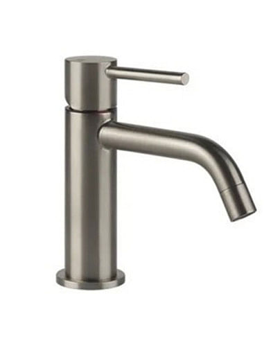 Gessi VIA TORTONA miscelatore lavabo con scarico e flessibili di collegamento, finitura finitura finox brushed nickel 18601/1...