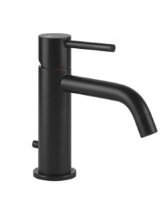 Gessi VIA TORTONA miscelatore lavabo con scarico e flessibili di collegamento, finitura finitura black 18601/299 - Climaway