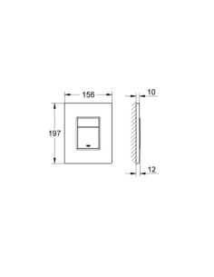 Piastra Bianco Skate Cosmopolitan Grohe per cassetta incasso - 38732SH0 - Climaway 2