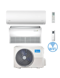 Climatizzatore Condizionatore Midea Xtreme Wifi + Pavimento/Soffitto R32 Dual Split 9000 + 18000 BTU con U.E. M3OA-27HFN8-Q I...