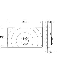 PIASTRA DI AZIONAMENTO PLACCA SURF BIANCA GROHE 37859SH0 - Climaway 2