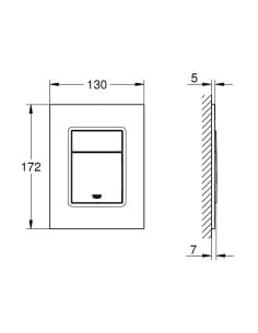 Piastra SKATE Cosmopolitan S Bianco GROHE 37535SH0 - Climaway 2