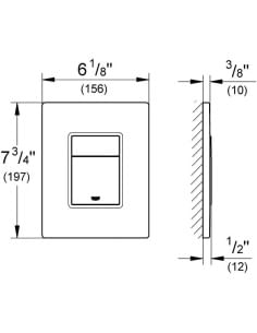Piastra SKATE Cosmopolitan nickel spazzolato GROHE 38732EN0 - Climaway 2
