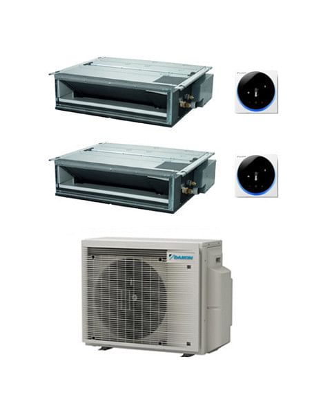 Climatizzatore GARANZIA ITALIA Daikin Canalizzabile Serie FDXM-F9 R32 Dual Split Inverter 12000 + 18000 BTU con U.E. 4MXM80A9...