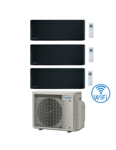 Climatizzatore GARANZIA ITALIA Daikin Stylish Black WiFi Trial Split Inverter 9000 + 9000 + 12000 BTU con U.E. 3MXM52A9 Class...