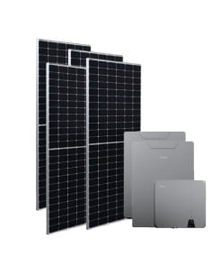 Kit fotovoltaico da 6 kW composto da Inverter Ibrido MIDEA MHELIOS FLEX-A da 6 KW e pacco batteria da 20kWh MIDEA + nº14 pann...