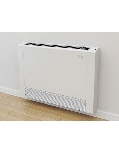 Ventilconvettore a pavimento Ideal Clima Fan Coil Slim - Sottile Skudo 600 Dc Inverter Bianco TSM06D con comando digitale a b...