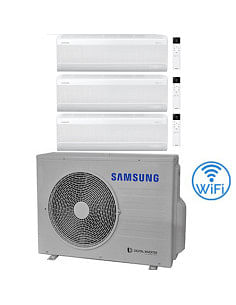 Climatizzatore Condizionatore Samsung Windfree Elite S2 R32 Wifi Trial Split Inverter 9000 + 9000 + 9000 BTU con U.E. AJ052TX...