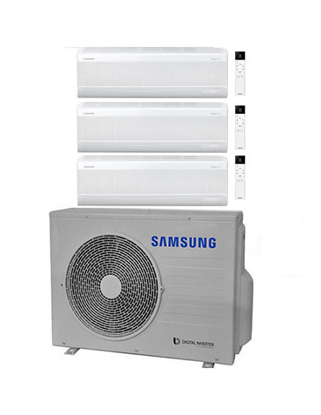 Climatizzatore Condizionatore Samsung Windfree Elite S2 R32 Wifi Trial Split Inverter 7000 + 7000 + 9000 BTU con U.E. AJ052TX...