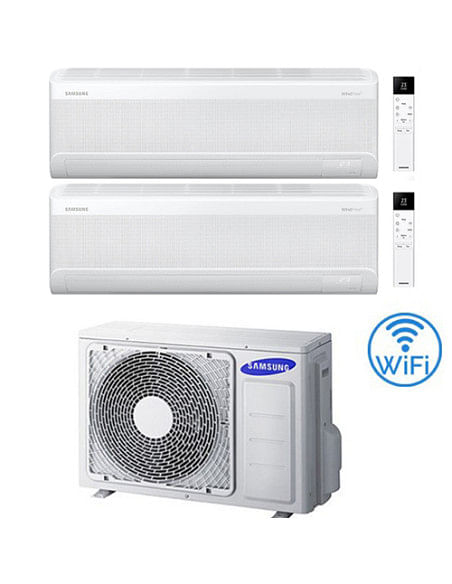 Climatizzatore Condizionatore Samsung Windfree Elite S2 R32 Wifi Dual Split Inverter 7000 + 7000 BTU con U.E. AJ040TXJ2KG/EU ...
