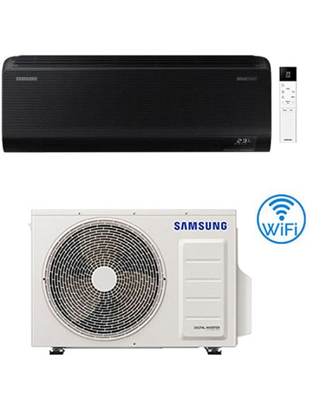 Climatizzatore Condizionatore Samsung WINDFREE BLACK Wifi 7000 BTU AR70F07C1ABNEU INVERTER classe A+++/A++ NOVITÁ 2025 - Clim...