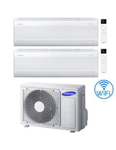 Climatizzatore Condizionatore Samsung Windfree Avant S2 R32 Wifi Dual Split Inverter 9000 + 18000 BTU con U.E. AJ052TXJ3KG/EU...