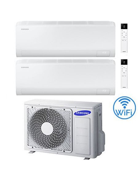 Climatizzatore Condizionatore Samsung CEBU S2 R32 Wifi Dual Split Inverter 9000 + 12000 BTU con U.E. AJ040TXJ2KG/EU NOVITÁ 20...