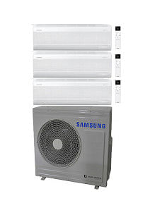 Climatizzatore Condizionatore Samsung Windfree Elite S2 R32 Wifi Trial Split Inverter 9000 + 12000 + 12000 BTU con U.E. AJ068... 2