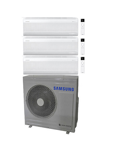 Climatizzatore Condizionatore Samsung Windfree Elite S2 R32 Wifi Trial Split Inverter 9000 + 9000 + 9000 BTU con U.E. AJ068TX...
