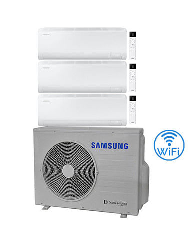 Climatizzatore Condizionatore Samsung CEBU S2 R32 Wifi Trial Split Inverter 7000 + 9000 + 9000 BTU con U.E. AJ052TXJ3KG/EU NO...
