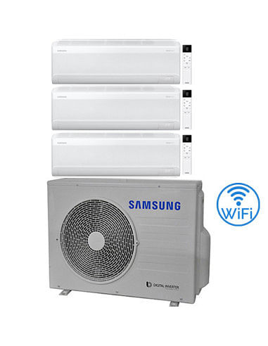 Climatizzatore Condizionatore Samsung Windfree Avant S2 R32 Wifi Trial Split Inverter 7000 + 9000 + 9000 BTU con U.E. AJ052TX...