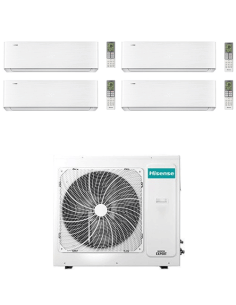 Climatizzatore Condizionatore Hisense Energy Pro X Wifi R32 Quadri Split Inverter 9000 + 9000 + 9000 + 18000 BTU con U.E. 4AM... 2