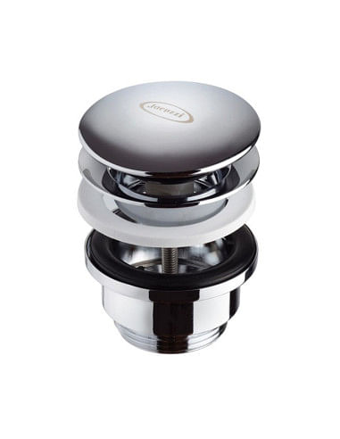 Piletta di scarico Jacuzzi click-clack universale per bidet - lavabo cromo 1751051JA01 - Climaway