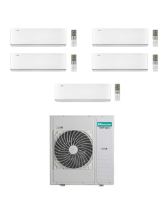 Climatizzatore Condizionatore Hisense Energy Pro X Wifi R32 Penta Split Inverter 9000 + 9000 + 12000 + 12000 + 12000 BTU con ... 2