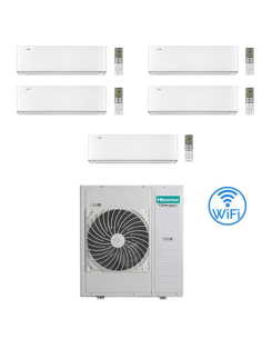 Climatizzatore Condizionatore Hisense Energy Pro X Wifi R32 Penta Split Inverter 9000 + 9000 + 12000 + 12000 + 12000 BTU con ...