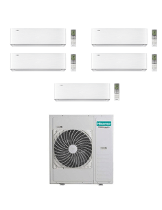 Climatizzatore Condizionatore Hisense Energy Pro X Wifi R32 Penta Split Inverter 9000 + 9000 + 9000 + 9000 + 18000 BTU con U.... 2