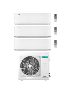 Climatizzatore Condizionatore Hisense Energy Pro X Wifi R32 Trial Split Inverter 9000 + 9000 + 9000 BTU con U.E. 3AMW72U4RJC ...