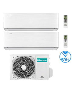 Climatizzatore Condizionatore Hisense Energy Pro X con Wifi R32 Dual Split Inverter 9000 + 12000 BTU con U.E. 2AMW52U4RXC Cla...