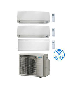 Climatizzatore GARANZIA ITALIA Daikin Perfera All Seasons + Stylish Wifi Trial Split Inverter 7000 + 7000 + 15000 BTU con U.E...