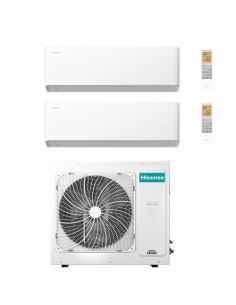 Climatizzatore Condizionatore Hisense Uni HB Wifi R32 Dual Split Inverter 9000 + 12000 BTU con U.E. 3AMW62U4RJC Classe A++/A+... 2